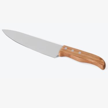 Imagem de Conjunto de Facas Welf KF02803 Bambu e Inox 3 Peças 2 Facas e 1 Garfo