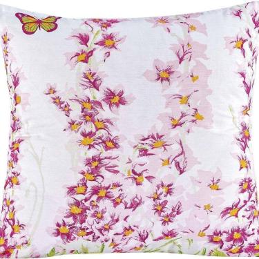 Imagem de Capa De Almofada Craft 1 Peça Percal 200 Fios 100% Algodão - Estampa Borboletas