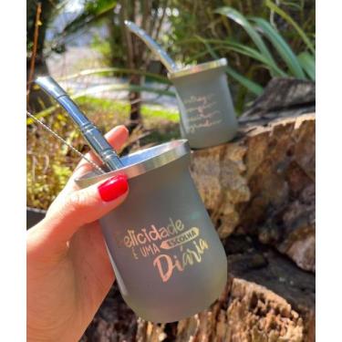 Imagem de Cuia Térmica 250ml Soprano Everest  - Personalização Padrão - Felicida