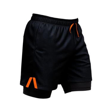 Imagem de Short Masculino Térmico 2 em 1 com Bolso Interno e Ajuste Confortável-Masculino