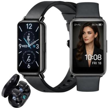 Imagem de Relogio Smart Para Xiaomi Redmi Huawei Galaxy iOS Com Fone Sem Fio - 0