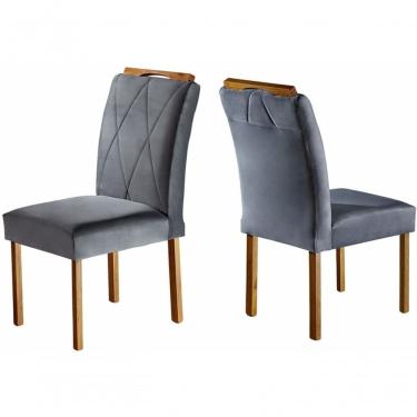 Imagem de Cadeiras Para Mesa De Jantar Madeira Maciça - Rubi - Móveis Mundial