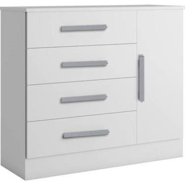 Imagem de Cômoda Para Quarto 4 Gavetas Com Sapateira - Zeus Bianchi