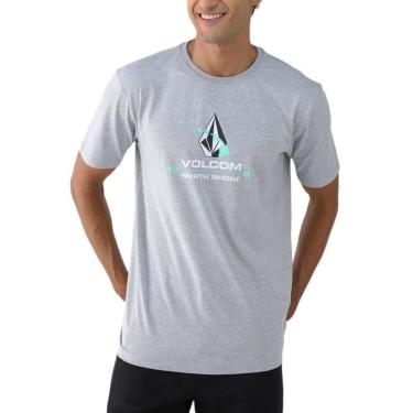 Imagem de Camiseta Volcom VLTS010447 Cinza Mescla-Masculino