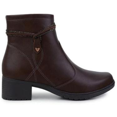 Imagem de Bota Feminina Mississipi Cano Curto Marrom Cacau - J0781-Feminino