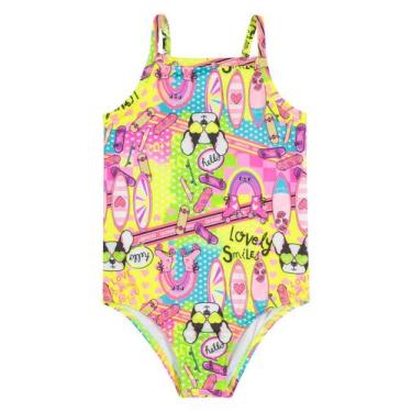 Imagem de Maiô Doggy Tricks Infantil FPS+50 Quimby, Verde claro, 4