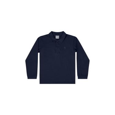 Imagem de Camisa Polo Manga Longa Básica para Menino Quimby-Masculino