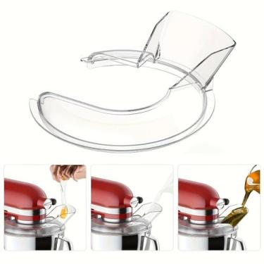 Imagem de Protetor De Respingos Transparente Para Batedeiras KitchenAid 4.5 E 5 