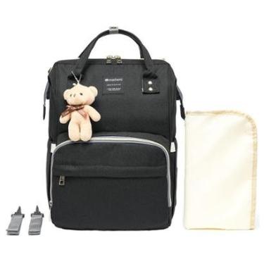 Imagem de Bolsa Mochila Maternidade Madami Original Funcional Preto-Unissex