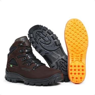 Imagem de Bota Masculina Adventure Coturno Militar Couro Legítimo Schiareli 720-Masculino