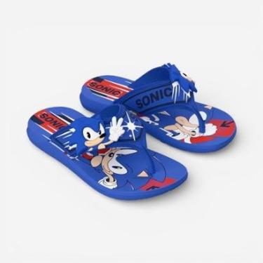 Imagem de Chinelo Sonic Way II Super Flop Infantil Azul-Masculino