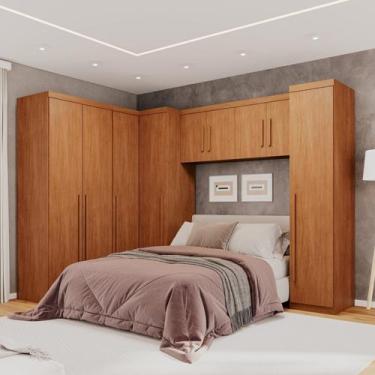 Imagem de Guarda-roupa Modulado 5 Peças 9 Portas 3 Gavetas Texas - Benetil Móvei