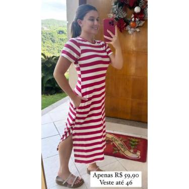 Imagem de Vestido Longo - Jeans Store, Vermelho, GG