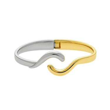 Imagem de Bracelete Simétrico - Banhado em Ouro e Prata - Tri Gata
