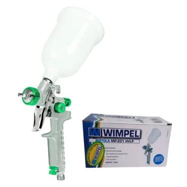 Imagem de Pistola Pintura HVLP Retoque 0.8mm Caneca Gravidade 250ml - WIMPEL