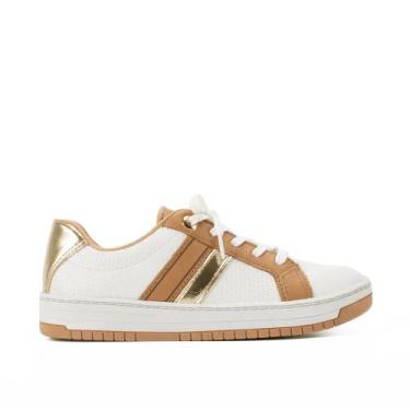 Imagem de Tênis Kolosh Casual feminino em couro caramelo/champ c4161-0003, 36