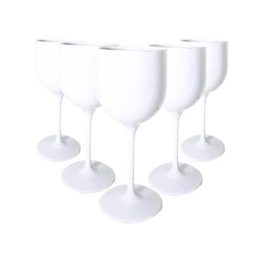 Imagem de Taça De Vinho De Acrílico Cristal 280ml kit 10 Festas Aniversario enfe