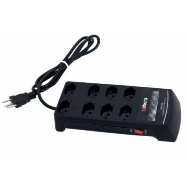Imagem de Filtro de Linha TS Shara, Protetor, 10A, Bivolt, 8 Tomadas, Antiraio -