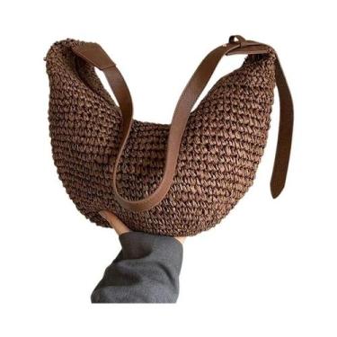 Imagem de Bolsa Feminina Boêmia de Tecido de Grama - Estilo Floresta Preguiçosa,