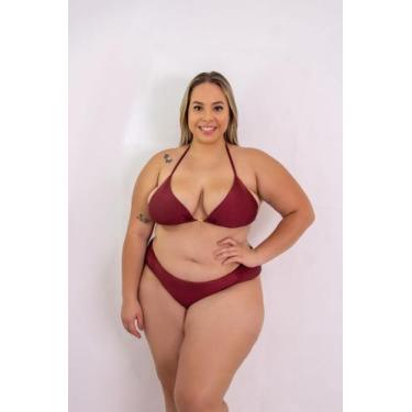Imagem de Biquini feminino atacado tamanho grande calcinha larga fio duplo mais 