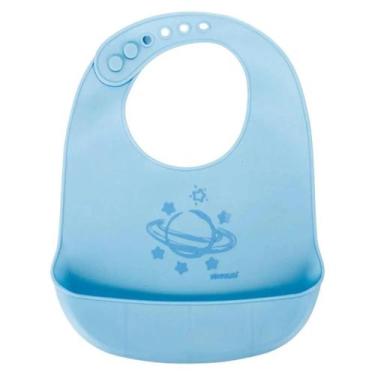 Imagem de Babador de Silicone Cata Migalhas Azul para Bebê - Bene Casa Baby