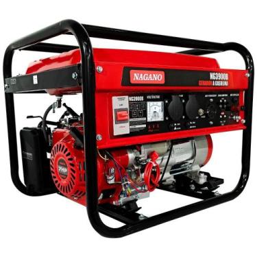 Imagem de Gerador de Energia 3.8kva a Gasolina 110v220v 7hp Monofásico - Nagano