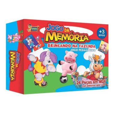 Imagem de Jogo da Memória Pedagógico Brincando na Fazenda - Uriarte