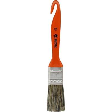 Imagem de Kit 12 Trinchas de Pintura 695 Média Cerdas Gris 1 Pol Cabo Ergonômico Tigre