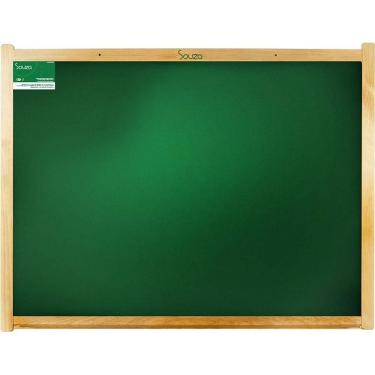 Imagem de Quadro Escolar Souza Office Verde com Moldura de Madeira 120x90cm Pacote com 2