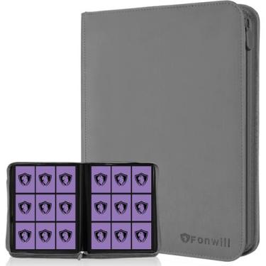 Imagem de Álbum para cartas colecionáveis Fonwill TM10002-2 com 360 bolsos, cinz