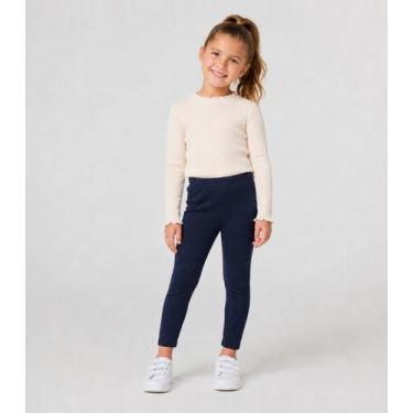 Imagem de Legging Cotton Infantil Básica Select Azul, 8, Azul