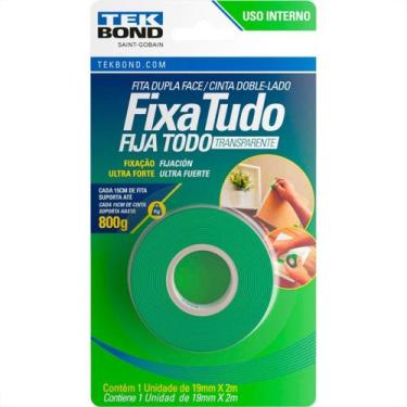 Imagem de Fita Dupla Face Tekbond Acrilica Fixa Tudo Interna 19Mm X 2M - 800G