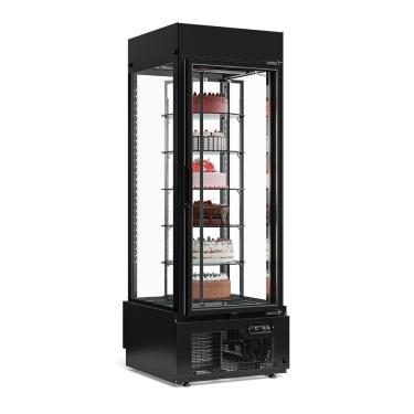 Imagem de Expositor de Bolos Giratório Gelopar GEVG075PR 79L 1 Porta Preto 220V Conservação Refrigeração