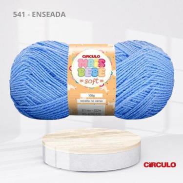 Imagem de Fio de Lã Mais Bebê Soft 100g 322m para Crochê e Tricô  Linha Macia pa