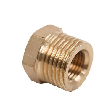 Imagem de Encaixe do tubo do redutor da bucha hexagonal de latão 1/8 1/4 3/8 1/2 3/4 F a M Conector do acoplador do adaptador de gás de água de cobre redutor e redutor roscado de 1/8 1/4 3/8 1/2 3/4 F, M03 a F01