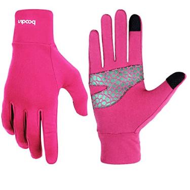 Imagem de Unissex 2 pares de luvas de tela sensível ao toque com absorção de choque, respirável, antiderrapante, para treinamento de futebol (GG, cor)