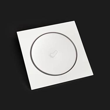 Imagem de 15x15 cm aço inoxidável redondo pop up pé ralo de piso banheiro chuveiro grades de resíduos coador vaso sanitário varanda ralos antiodor de água, prateado, 20x20 cm