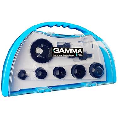 Imagem de Gamma Kit De Serra Copo Aço Carbono Com 8 Peças G19563Ac