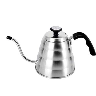 Imagem de Chaleira com Termômetro Bico De Ganso Fino Barista 1,2L (INOX)