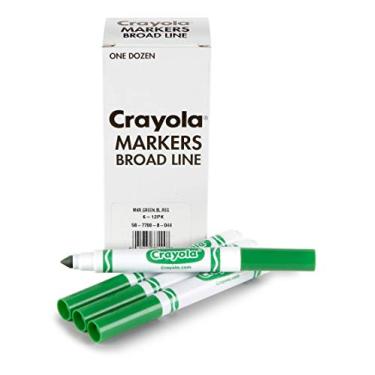 Imagem de Crayola Green Markers, Broad Line Markers, 12 Count