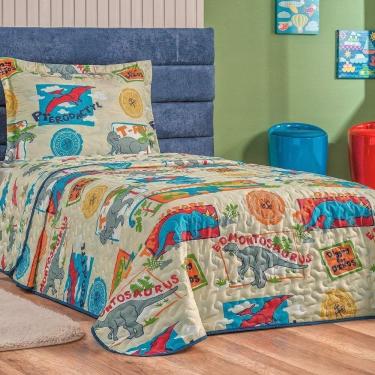Imagem de Cobre Leito Solteiro Babel Kids Microfibra 2 Pç - Dinos