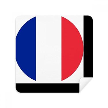 Imagem de Bandeira nacional da França Europa Country óculos pano de limpeza limpador de tela de telefone tecido de camurça 2 peças