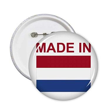 Imagem de Feito na Holanda Country Love alfinetes redondos emblema botão decoração acessório 5 peças