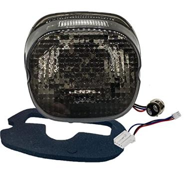 Imagem de OZ-USA Luz LED de freio traseiro para lentes fumê compatível com Harley Davidson XL FLH FX