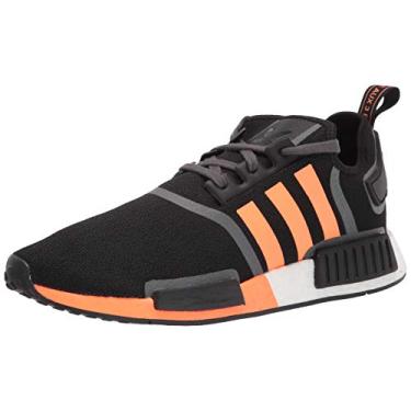 Imagem de adidas Originals mens NMD_R1 Black/Screaming Orange/Grey 9
