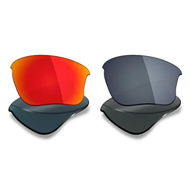 Imagem de 2 pares de lentes polarizadas de substituição da Mryok para óculos de sol Oakley Flak Jacket XLJ – Opções