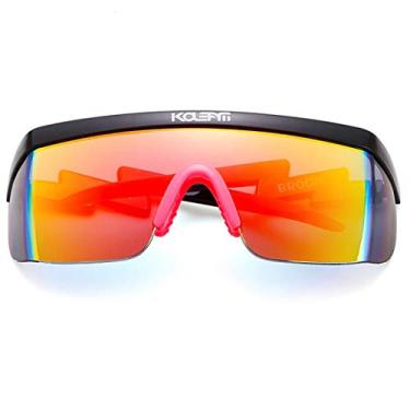 Imagem de Óculos de Sol Oversized Kdeam Leve Bloqueador de Vento Ciclismo Esporte Proteção Uv400 (C8)
