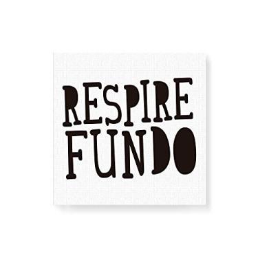 Imagem de Arte Maníacos Quadro Decorativo em Tela Canvas Respire Fundo - 30x30cm