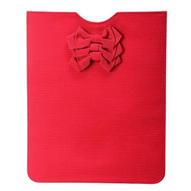 Imagem de Bolsa feminina vermelha Valentino com laço decorativo para iPad