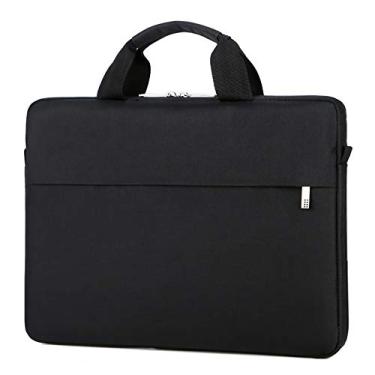 Imagem de Cicilin Maleta, capa para notebook, bolsa de ombro, Preto, 13", Macio